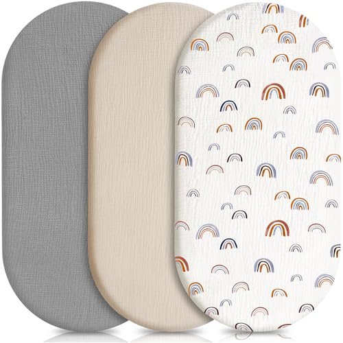 XULIERUX Babybettbezug, 3 Stück, 100% Reine Baumwolle | Weiche Mikrofaser, Babygitter Matratzenschoner, Geeignet für Kinderwagen und Babybetten