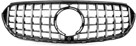 Grill Glanz Für Mercedes Für Benz Für GLC-Klasse Für X254 2023 2024 Grills Frontstoßstangengrill Montage Chromverkleidung Schwarz