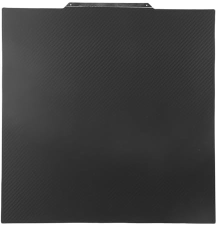Fafeicy 350 X 350 Mm Flexible Druckbettplatte aus PEO-PET, Doppelseitig Beschichtet mit Glänzendem PET und Strukturiertem PEO für 2,4-3D-Drucker
