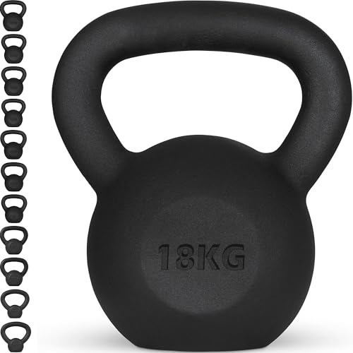Senshi Japan Cast Iron Kettlebell, Cardio, Home & Functional Training, Muscle Building