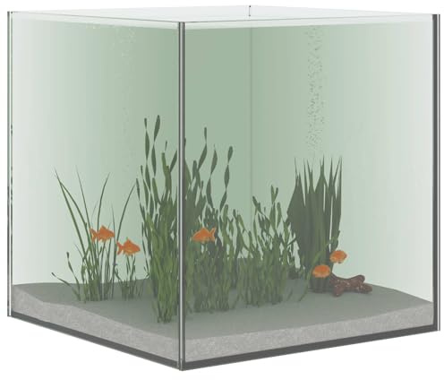 vidaXL Aquarium avec Stockage Transparent 30 x 30 x 30 cm Verre