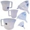 BALLIIHOO 6 Piece Plastic Jug and Funnel Set