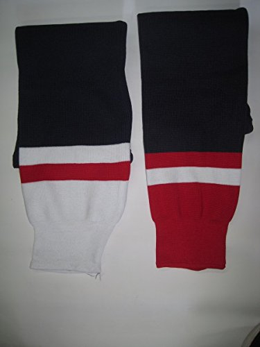 Sherwood Kinder SCHANNER Eishockey Stutzen Washington Hockeystutzen, Marine/Weiß/Rot, Bambini