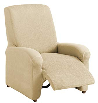 Textil-home Stretchhusse für Relaxsessel Komplett TEIDE, 1 Sitzer - 70 a 100Cm. Farbe Beige