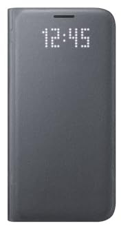 Samsung LED View Cover Hülle EF-NG930 für Galaxy S7, schwarz
