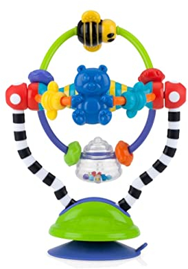 Nuby Silly Spinwheel – Jouet avec Base à Ventouse | Jouet Interactif pour Chaise Haute pour Bébés et Tout-Petits | +6 Mois