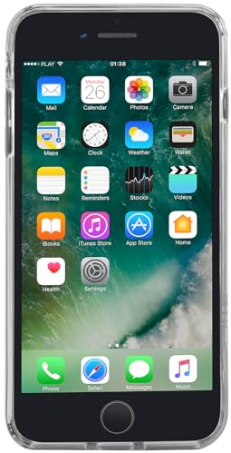 Bumper für iPhone 7 Plus aus edlem 100% durchsichtigen Kunststoff, StilGut Kristall transparente Hülle| Cover für iPhone 7 Plus, transparent