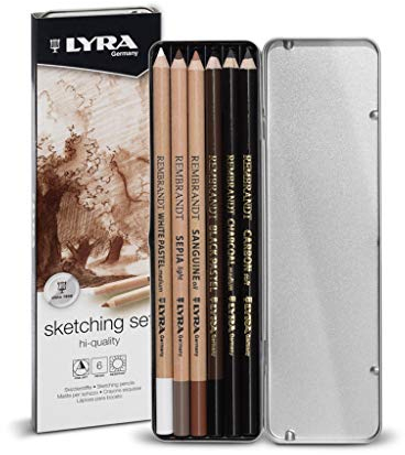 LYRA Rembrandt Skizzierset, 6 Bleistifte, sortiert