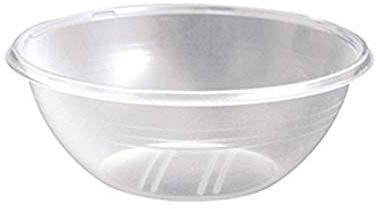 PZ 50 Ciotola BIO Diametro CM 12,5 da 300 ML COPPETTA in PLA Trasparente COMPOSTABILE BIODEGRADABILE per MACEDONIE