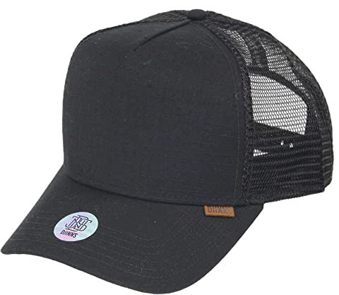 Djinns Rip Stop Trucker Cap mit exklusivem Capspin Anstecker One Size verstellbar in Schwarz - One-Size