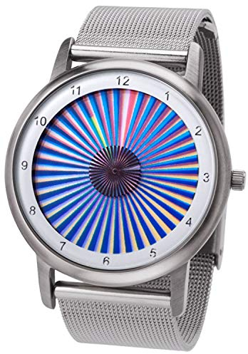 Rainbow Watch Unisex Uhr Quarz Avantgardia Sheer mit Edelstahl Clip Armband Milanese