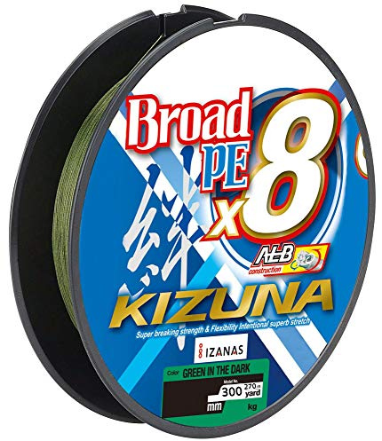 Owner Kizuna 8braid 270m - geflochtene Schnur zum Spinnfischen, Farbe:Grün, Durchmesser/Tragkraft:0.10mm / 3.8kg