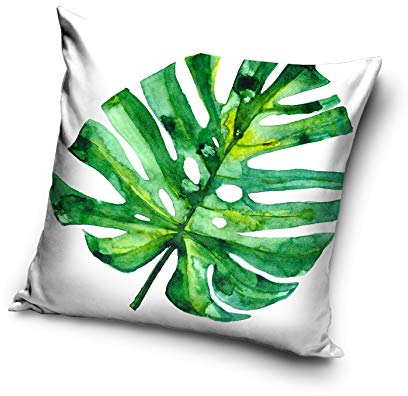Carbotex Blätter Monstera Dekokissen Zierkissen Pillow gefüllt PLN182014 40 cm x 40 cm