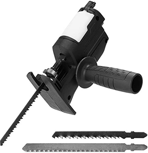 Electric Drill Modified Electric Saw with Oil Can, Reciprocating Saw Household Saber Power to Jig Portable Woodworking Cutting Tool with Cordless Adapter Set Hand Wood Metal Cutter Attachment