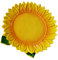 Cabilock Ring Tray Resin Dried Fruit Plate Simulation Plants Nut Dish Decorative Jewelry Tray Candies Snack Serving Plates for Home Party (Yellow Sunflower) Jewlery Tray
