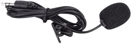 U-M Mini microphone jack 3, 5 mm pratique - Pince à cravate - Micro pour parler - 1, 5 m - Utile et pratique