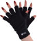 THMO Damen Thermo Handschuhe Ohne Finger Winter Fleece Winddichte Fingerlose Thinsulate Handschuhe (Einheitsgröße, Schwarz)