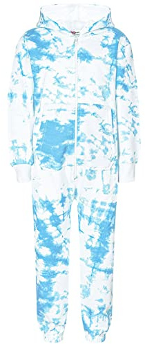 A2Z 4 Kids Plain Girls Boys Camouflage Onesie One Piece Super Soft - Fleece Onesie 250 Blue 7-8