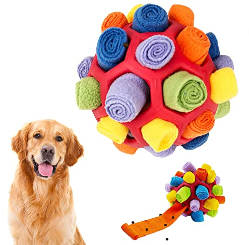 Lircentoud Schnüffelball für Hunde, Hundespielzeug, Mittelgroß, Intelligenzspielzeug, Snuffle Ball Toy für Kleine, Mittelgroße, Große Hunde