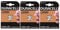 3X Duracell Cr 2450 Lithium (3 Blister Packs of 1 Battery) 3 Batteries