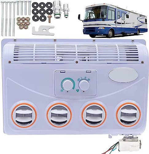 Climatiseur de toit DC 24V / 12 V pour véhicule récréatif |Climatiseur de toit pour camion |Froid seul | Unité de climatisation pour van et bateau 12 V/24volt pour automobile,camping-car,12V-Manual