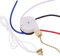 Wlauqueta Kit di interruttore ventilatore a soffitto a 3 velocità a 4 fili, interruttore di controllo a scorrimento interruttore di trazione ZE-208S con corda