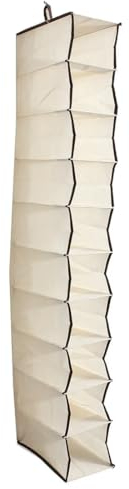 JOCXZI Baldas Colgantes,Armario Colgante de Tela, Bolsa de Almacenamiento para Armario, Bolsa Colgante de 10 Capas, Adecuada para Guardar Zapatos, Calcetines y Ropa Interior