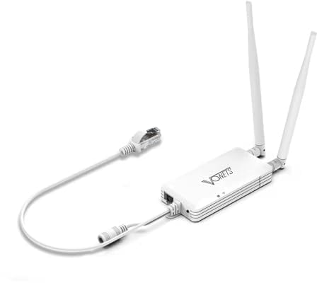 VONETS VAP11S-232 Industrial High Power 2.4GHz WiFi Bridge/Ripetitore/Mini router/Ethernet a WiFi Adattatore Hotspot Extender con 2 porte RJ45/antenne USB/DC alimentato per dispositivi di rete monitor