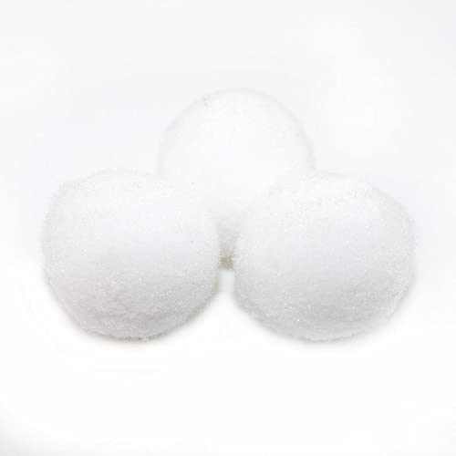 40 mm/12 Stück Pompon-Kugeln geeignet für DIY Pompon Manualidades Dekoration handgefertigte Kunst (Farbe: Weiß, Größe: 40 mm, 12 Stück)