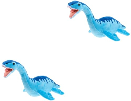 ibasenice 2stücke Nessie Plüschspielzeug Großes Stofftier Im Design des Monsters Lustiges Deko-Spielzeug Für Junge Mädchen Für Jungen Und Mädchen Süßes Dinosaurier-Kuscheltier Für