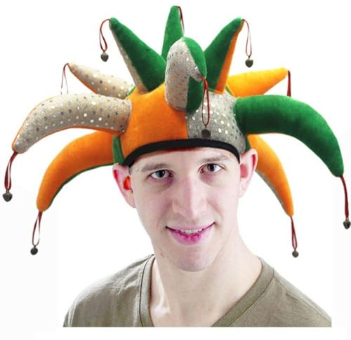 Karneval Clown Hut Lustige Karneval Narr Hut Party Festliche Kappe Leistung Prop Narr Hut Maskerade Cosplay Zubehör
