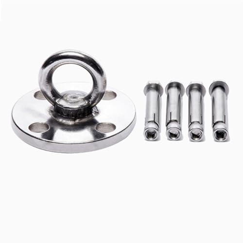 LLAVID Aerial Hoop - Fitness-Hüpfseil aus Edelstahl, Silber, 10 mm, für Erwachsene und Kinder