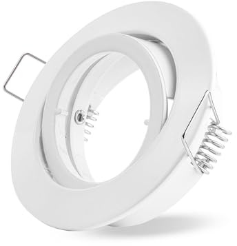 LHW-Licht Einbaustrahler 68mm mit Bajonettverschluss weiß geeignet für GU10 und GU5,3 Leuchtmittel max. 50W schwenkbar