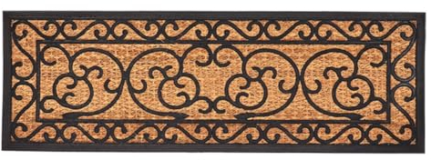 Rivanto® Türmatte Gummi/Kokos XL 120 x 40 cm Kokosfaser Fußabstreifer Fußmatte