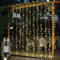 SALCAR LED Lichtervorhang Außen 2x2m, Lichterkette Vorhang Weihnachten Innen mit 8 Modi und Memory, Weihnachtsbeleuchtung Outdoor Garten, Warmweiß