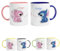 LA CASA DE LA TAZA | Pack 2 tazas PERSONALIZADAS | PERSONAJE Y NOMBRE | 350 ml | Apta para Microondas | Personalizada a Todo Color | ELIGE ENTRE MAS DE 10 PERSONAJES | Para parejas (STITCH)