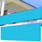 Balkon Sichtschutz Balkonumspannungen 135 x 350 cm Uv-Schutz, Windschutz Seitenmarkise Schattentuch Reißfest, mit Ösen Kabelbinder Zaunblende für Garten Balkon Terrasse, Himmelblau