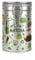 Purely Home Recipiente de almacenamiento de matcha – Regalos de matcha verde para amantes del té y bebedores – Tapa de clip de metal plateado para cocina, tarro de almacenamiento de bebidas de 600 ml