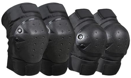 WRWRW Rodillera y coderas for Moto, rodilleras for motociclismo, almohadillas protectoras, protectores de rodilla deportivos, conjuntos de engranajes