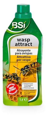 BSI Potente Attrattivo, per Trappole per Vespe e Calabroni, Professionale, Efficace su Calabroni Asiatici, Naturale, 1L
