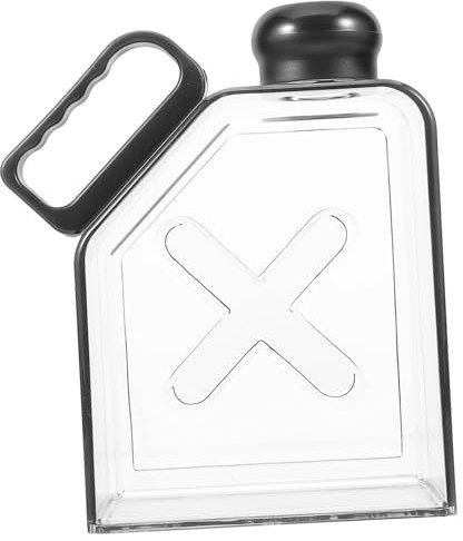UPKOCH Lot De 3 Bouteilles Deau Plates en Plastique Réutilisables Compactes Et Étanches pour Le Sport