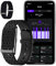 Fitness Tracker , IP68 Waterproof - 127 Sport Modes, 24/7 Heart Rate, Sleep Analysis, GPS, Pedometer, Blood Pressure/SpO2 Measurement, Compatible with iOS Android(Complimentary black braided strap）