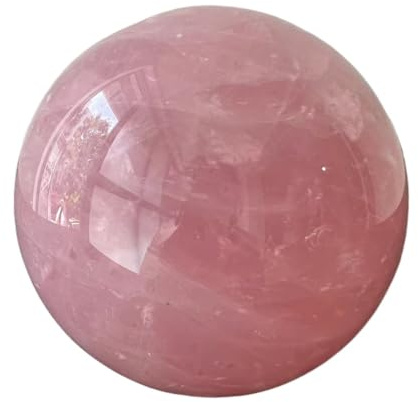 NWPNLXEA 1pc 10-11cm Rose Quartz Crystal Ball Polished Sphere Ball Room Decor Crystal