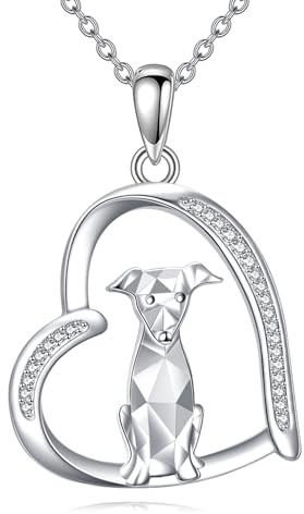 TTDGYYXW Windhund-Halskette, Windhund-Anhänger, Tierschmuck für Damen und Herren, Hundeliebhaber