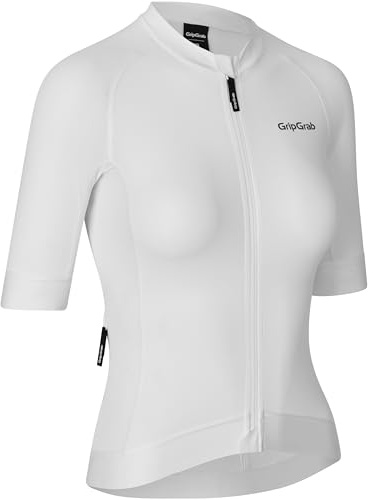 GripGrab PACR Radsport Kurzarmtrikot Damen - Sommer Rennrad Trikot Aero | Enganliegende Aero-Performance-Passform, Mesh-Einsätze für Belüftung, 3 Rückentaschen & YKK-Reißverschluss, MTB & Gravel