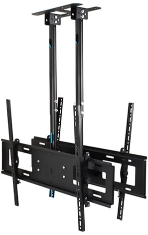 Dual Screen TV Mount - Heavy-Duty Wall/Ceiling Bracket for 60-100 Inch LED Screens, Supports Up to 132 lbs, Adjustable Viewing Angle for Home Theater Setup