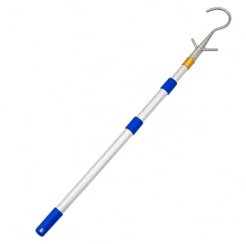 ForceRoute Telescopic Boat Hooks Pole,Boat Hook For Docking,Long Telescopic Hooks Pole,Portable Boats Docking Rod,Telescopics Extension Poles With Hook,Adjustable,For Rescues And Salvage