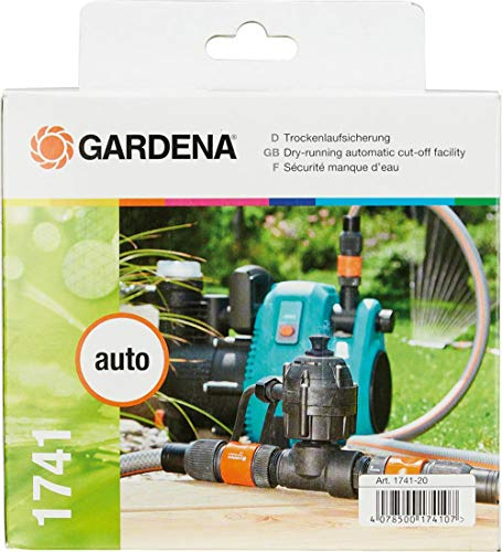 Gardena Trockenlaufsicherung: Elektronischer Wasserregler zur Pumpensteuerung für Gartenpumpe, Tauch-Druckpumpe und Hauswasserwerk (1741-20)