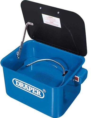 Draper 37826 Bench Mounted Parts Washer, 230V, Blue