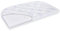 Träumeland T030522 - Matratze Sleepy für Beistellbett, Matratzengröße 88 x 50 cm, eine Seite abgerundet